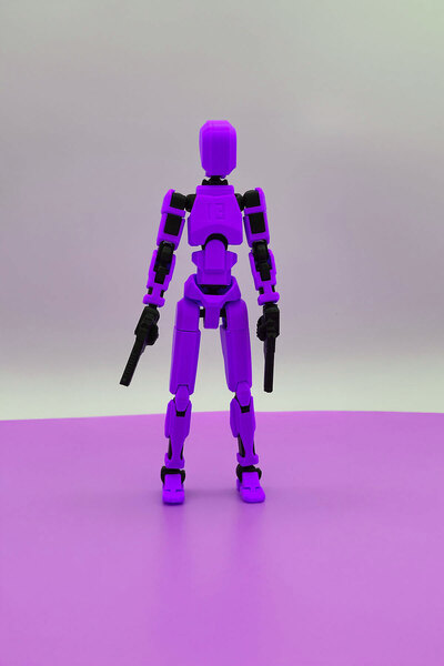 OVERMAX Robot 13 Dummy Mor Siyah Eklemleri Hareketli Figür Oyuncak - Dummy 13