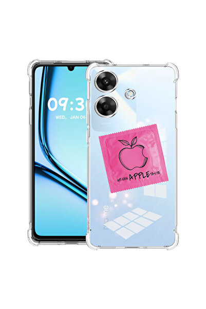 bestcase Carcasă antișoc pentru Realme Note 60 / Note 60X cu design Apple roz...
