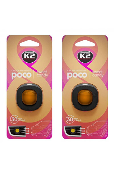 K2 Pachet 2 x odorizant auto poco sweet candy (Dama)