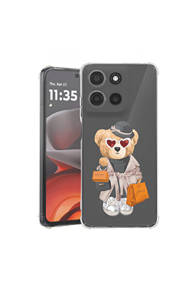 bestcase Husă antișoc pentru Motorola Moto G56 cu design Teddy Bear Shopping,...