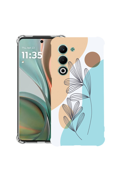 bestcase Husă antișoc pentru OPPO A5 5G cu design abstract floral, 2052056 AS...