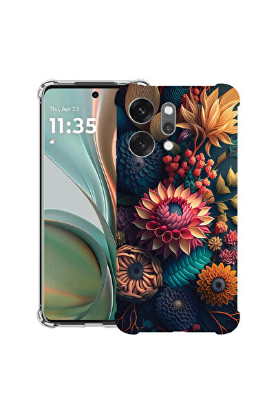 bestcase Carcasă antișoc pentru OPPO Reno 14 5G cu design floral colorat, 205...