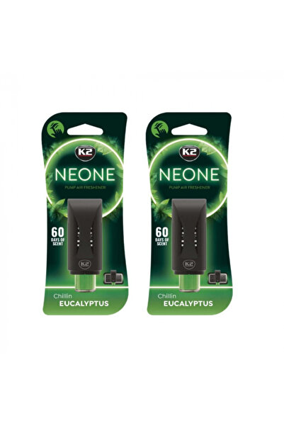 K2 Pachet 2 x odorizant auto grila ventilatie Puf-Puf NEONE EUCALIPT (Unisex)