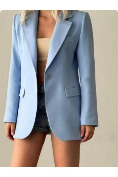 MU&ME BOUTİQUE CEKET KETEN TEK DÜĞMELİ