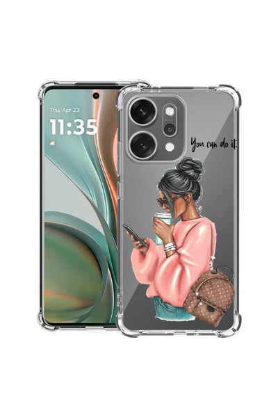 bestcase Carcasă antișoc pentru OPPO Reno 14 5G cu design Shopping Girl, 2052...