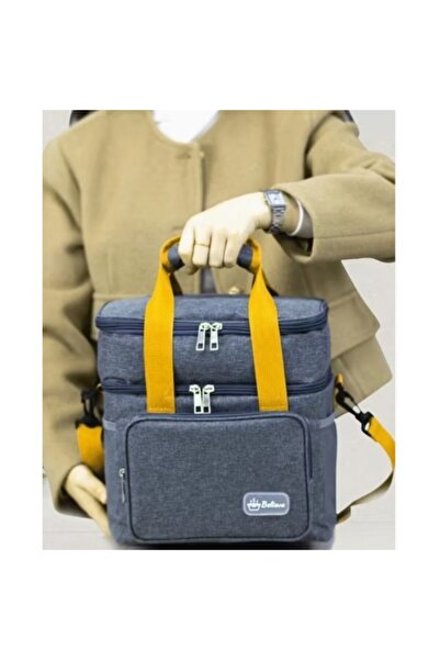 Flippy Thermal Bag, Flippy, 2 Separate Compartments, Multifunctional, Waterproof, 25.5x18x30 cm, Gray