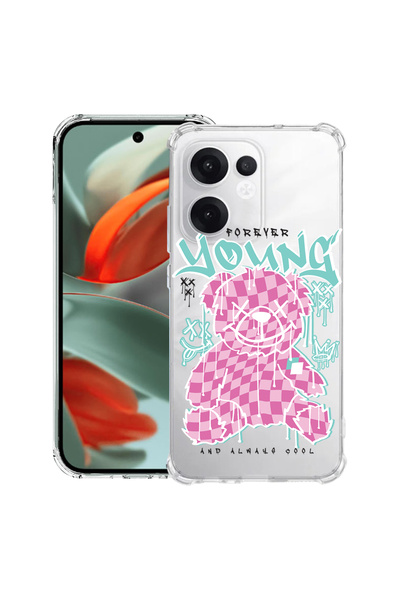 bestcase Husa Anti Shock compatibilă cu Oppo Reno15 Pro, Teddy Bear Forever Y...