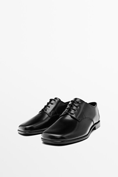 Massimo Dutti Yumuşak deri blucher ayakkabı