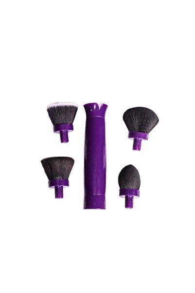 Doty Set pensula machiaj 360 Make-up Spin, cu baterie, rotire 360 de grade, 4 capete interschimbabile, po