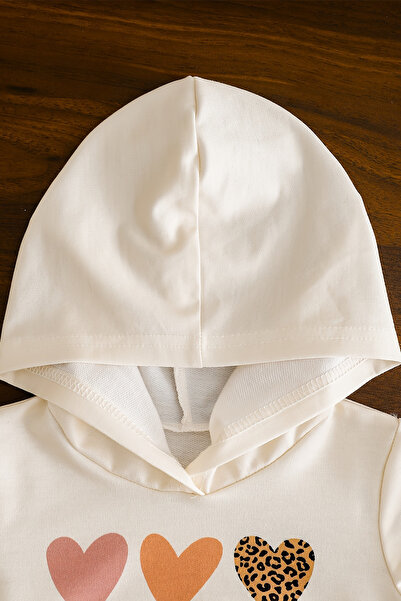 ADABEBEK Yeni Sezon Leopar Kalp Baskılı 2'li Bebek Takım 24320-1