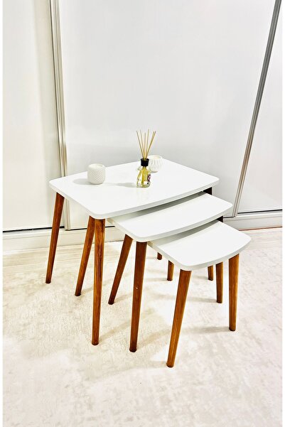 Ahşap Ayaklı Zigon Sehpa