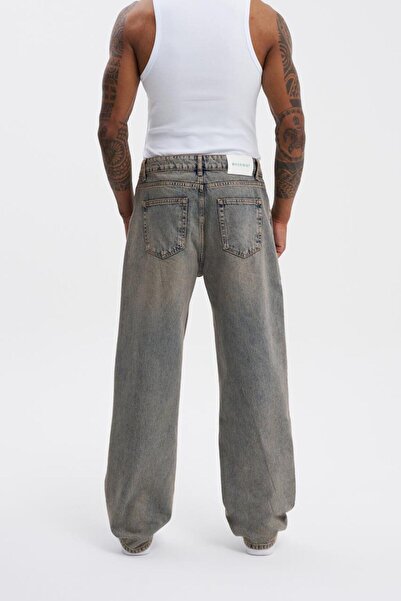 Machinist Men's Oversize Effect Baggy Ice Blue Jeans