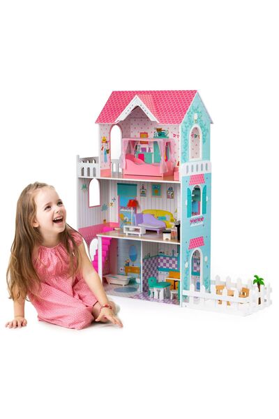 İSP Wooden dollhouse, 120 cm, "ISP Palm Garden"