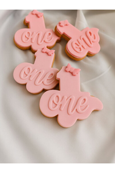 Maku home Kişiye Özel 1 yaş doğum günü konsept kurabiye -20 li