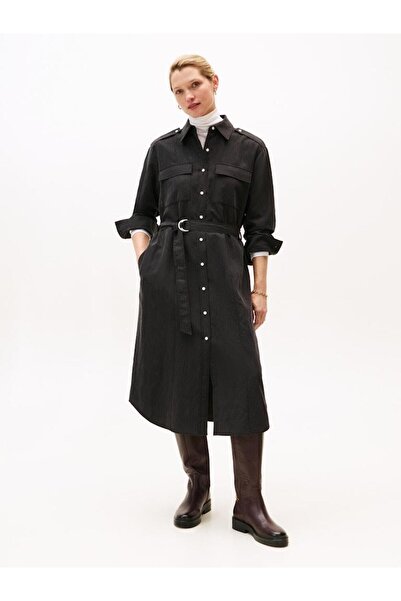 Tommy Hilfiger FLUID UTILITY MIDI DRESS