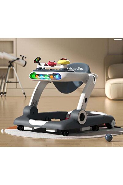 kiddoz Multifunctional Baby Walker - Gray