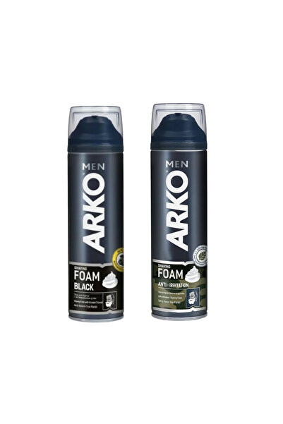 Arko Men Black Serisi Köpük 200 Ml & Tıraş Köpüğü Anti-Irritation 200 Ml