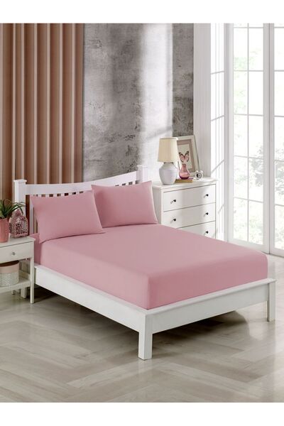 Premium Life ملاءة سرير مزدوجة من القطن مقاس 180*200+30 سم غطاء وسادة زاوية ق...