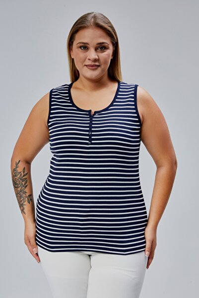 BANEGA Plus Size Sleeveless Thick Strap 100% Cotton Combed Cotton Crew Neck Blouse Undershirt