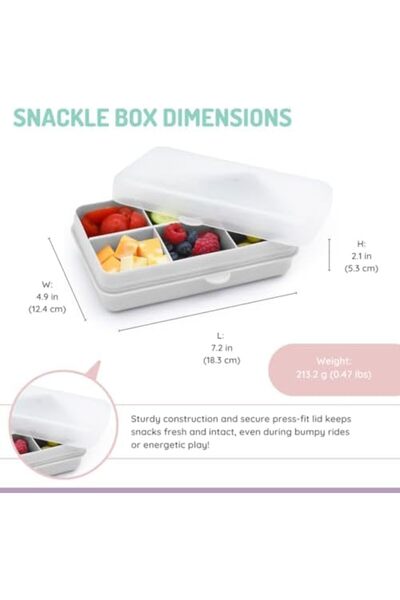 Melii Mini 6 Compartment Snack Box | BPA Free, Leakproof Design for Fresh Snacks | Portable Kids Ben