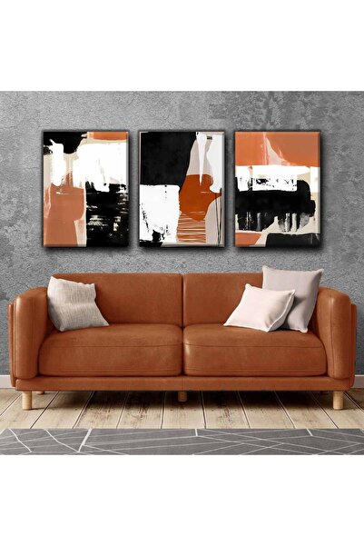 Harikabirev CULOARE TIGLA NEGRU TABLOR ABSTRACT | TABLO PE Pânză FĂRĂ CADRU 3L VEZI CZSDKYKNVS