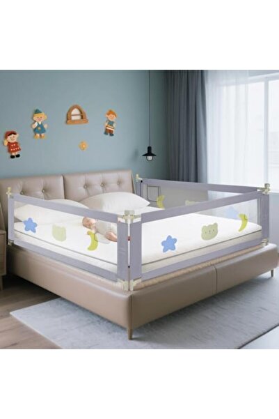 SKY TOUCH SKY-TOUCH Bed Rail for Toddlers 2m, Baby Bed Rail Guard Infants Safety Bed Guardrail Adjustable Heig