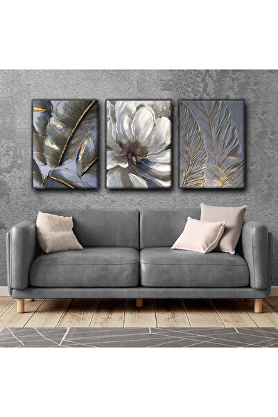 Harikabirev ΜΟΝΤΕΡΝΟ ΖΩΓΡΑΦΙΚΟ ΜΟΤΙΦ | ΤΡΙΠΛΟ ΚΑΘΕΤΟ ΠΙΝΑΚΟ ΖΩΓΡΑΦΙΣΗΣ ΧΩΡΙΣ ΠΛΑΙΣΙΟ ΚΑΜΒΑΣ CHSDKYKNVS