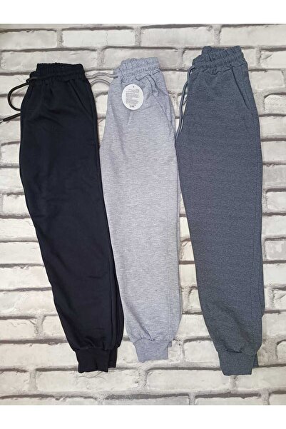 AZRA ÇOCUK GİYİM 3 τεμάχια αθλητικά παντελόνια με ελαστική μέση, ριμπ πόδια, ...