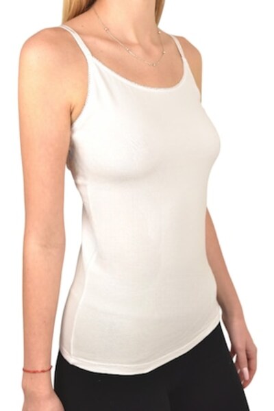 LUAN Women's tank top, cotton, White