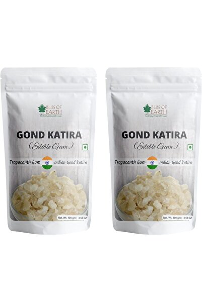 bliss of earth غوند كاتيرا للصيف، عامل تبريد طبيعي للصيف، إنقاص الوزن، صحة الجهاز الهضمي 100 غرام × 2