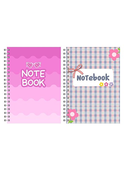 Minnoş A5 Spiral School Notebook 80 Sheets Set - Lined - Concept Notebook