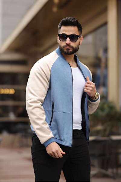 FREED MOND ελαφρύ σουέτ παλτό με γιακά κολεγίου