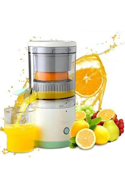 Generic عصارة الحمضيات الكهربائية المحمولة 45 وات القابلة لإعادة الشحن عبر USB للبرتقال والليمون والرمان والجريب فروت.