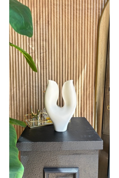 AstreHome Καμπύλο διακοσμητικό κεραμικό βάζο