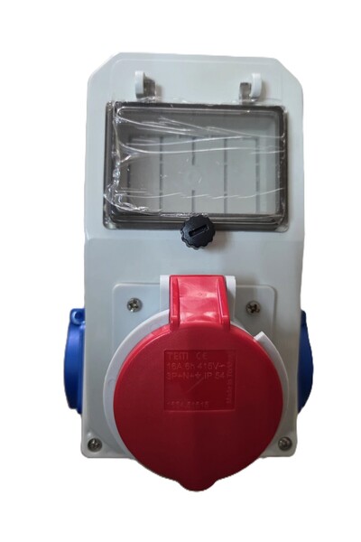 TEM Kombinasyon Kutusu 1 Ad. 1P44 5x16A CEE Ön + 2 Ad. 1x16A Yan