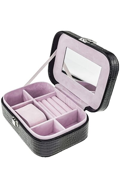 Exclusiv Online Deals Jewelry case with 1 space for watch in black faux leather