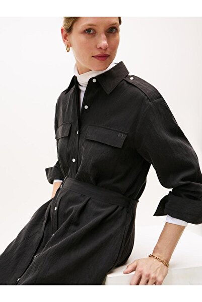 Tommy Hilfiger FLUID UTILITY MIDI DRESS