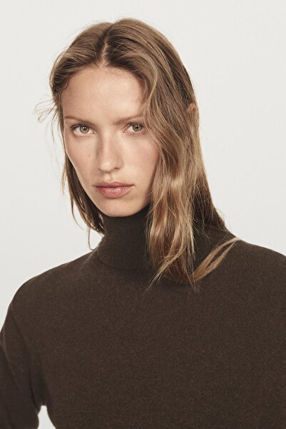 Massimo Dutti %100 kaşmir balıkçı yaka triko kazak