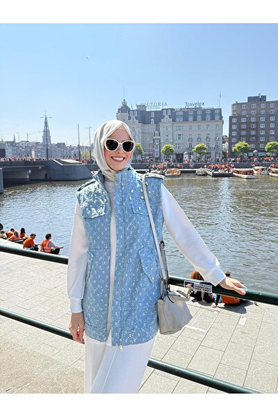 Moodbasic TAŞLI IŞILTILI KOT YELEK