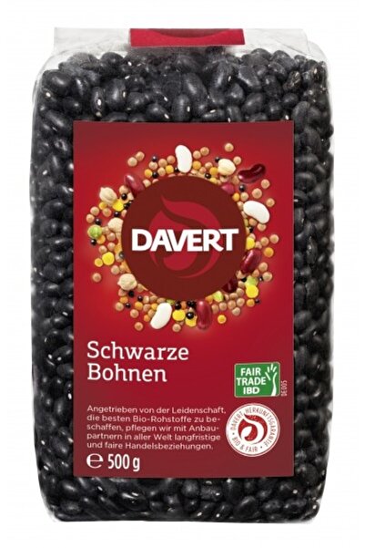 JollyMag Fasole neagra bio 500g, Fairtrade, DAVERT