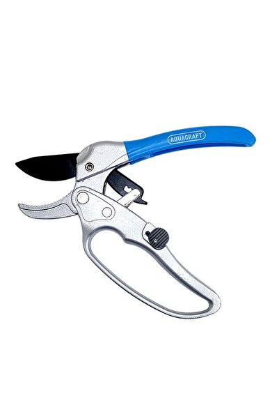 JollyMag Foarfeca gradina, tip nicovala, cu clichet, pentru vita de vie, pomi, trandafiri, 12 cm, Aquacraft