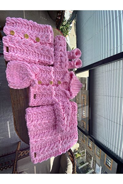 Alizee Alize puffy bebek hırka takımı