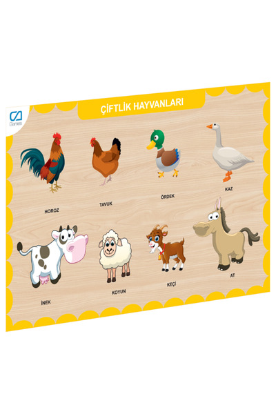 Nilly Toys ابحث عن حيوانات المزرعة الخشبية من CAHS-3211 CA GAMES