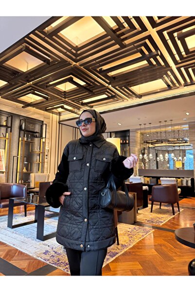 Moodbasic KOLLARI TRİKO KAPİTONE CEKET