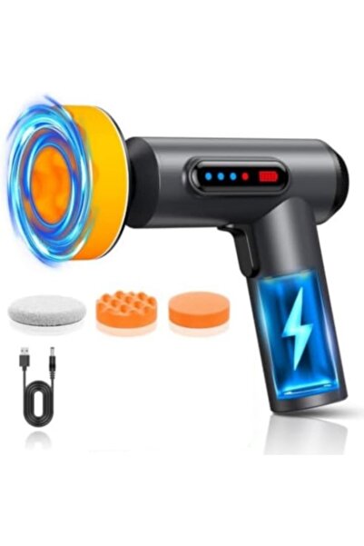 FOXMAG24 Γυαλιστικό αυτοκινήτου, διπλής δράσης, σύστημα ψύξης αέρα, 1300 στρο...