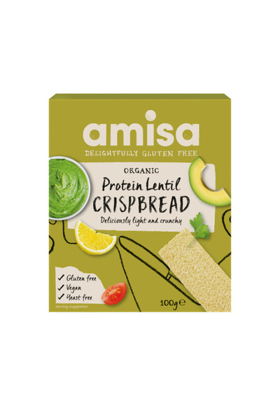 JollyMag Gluten-free protein crispbread with lentils 100g Amisa