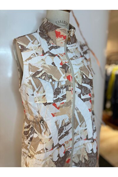 Moodbasic DESENLİ ASTARSIZ İNCE KAPİTONE YELEK