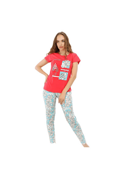 Generic Women's Cotton Short Sleeve Pajamas - PJ 2100