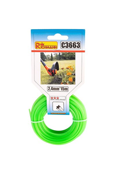 JollyMag Fir rezerva cositoare, trimmer, tip stea, 2.4 mm x 15 m, Richmann