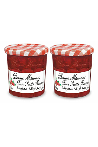 Bonne Maman مربى الفواكه الأربعة (370 جرام عبوة مزدوجة عرض ترويجي) × 4 قطع